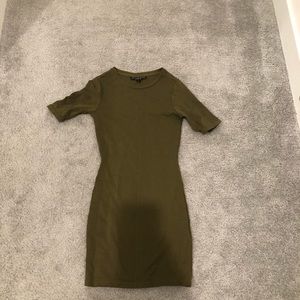 Top shop olive T-shirt dress